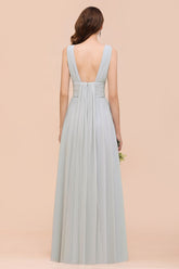 Gorgeous Ruffle Convertible Mist Chiffon Bridesmaid Dresses Online-27dress